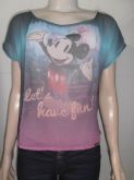 blusa cativa disney cor azul tam,m